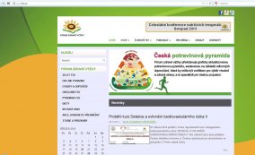 Nové webové stránky pro klienta Fórum zdravé výživy