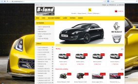 Vytvořili jsme pro klienta B-land, s.r.o. nový e-shop s náhradními díly.